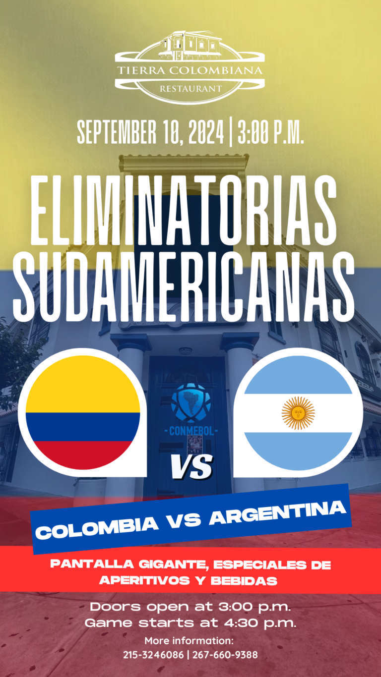 Watch Party Eliminatorias Sudamericanas Colombia vs Argentina Tierra